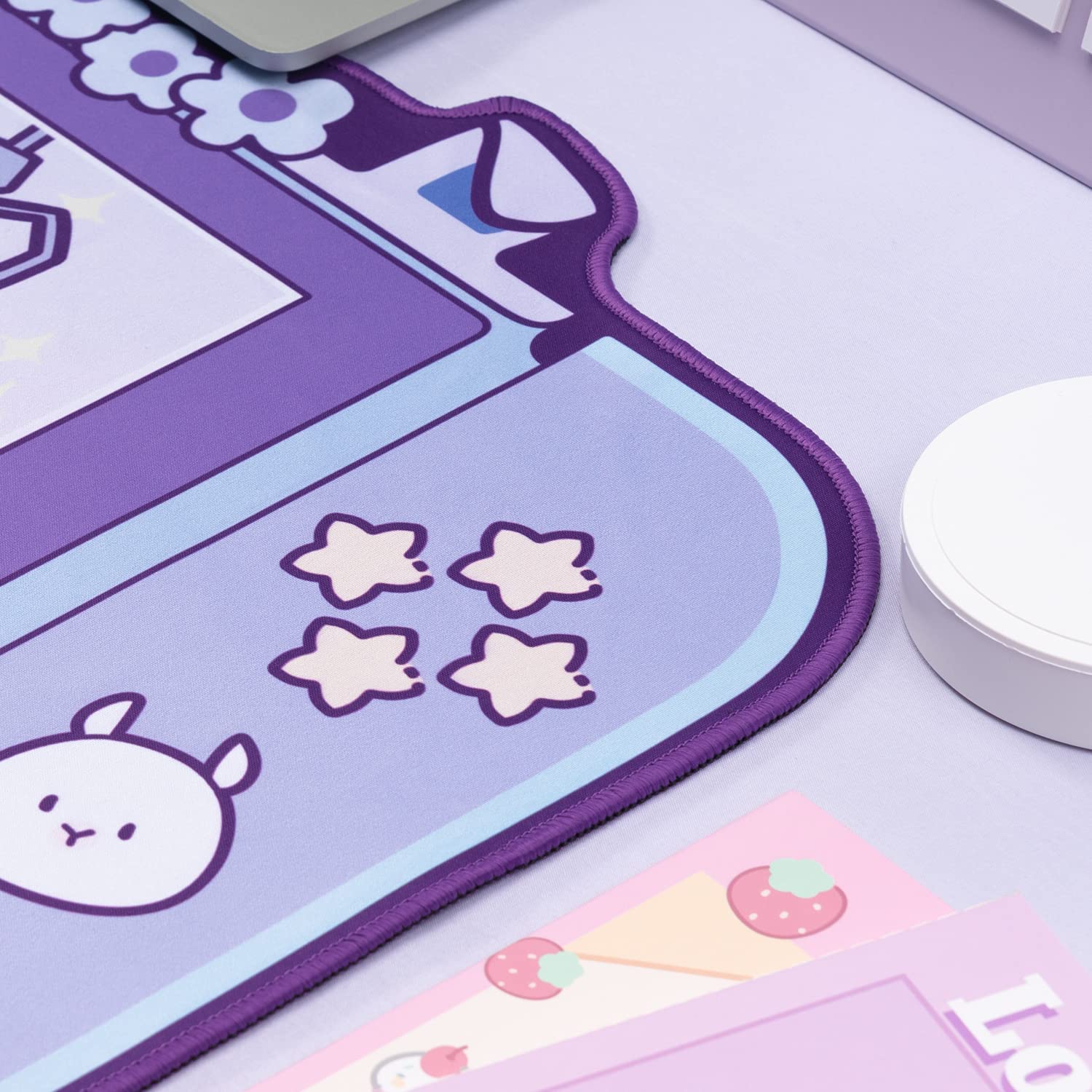 Grande kawaii gaming mouse pad - Tradescantia Purple avaliação e preço