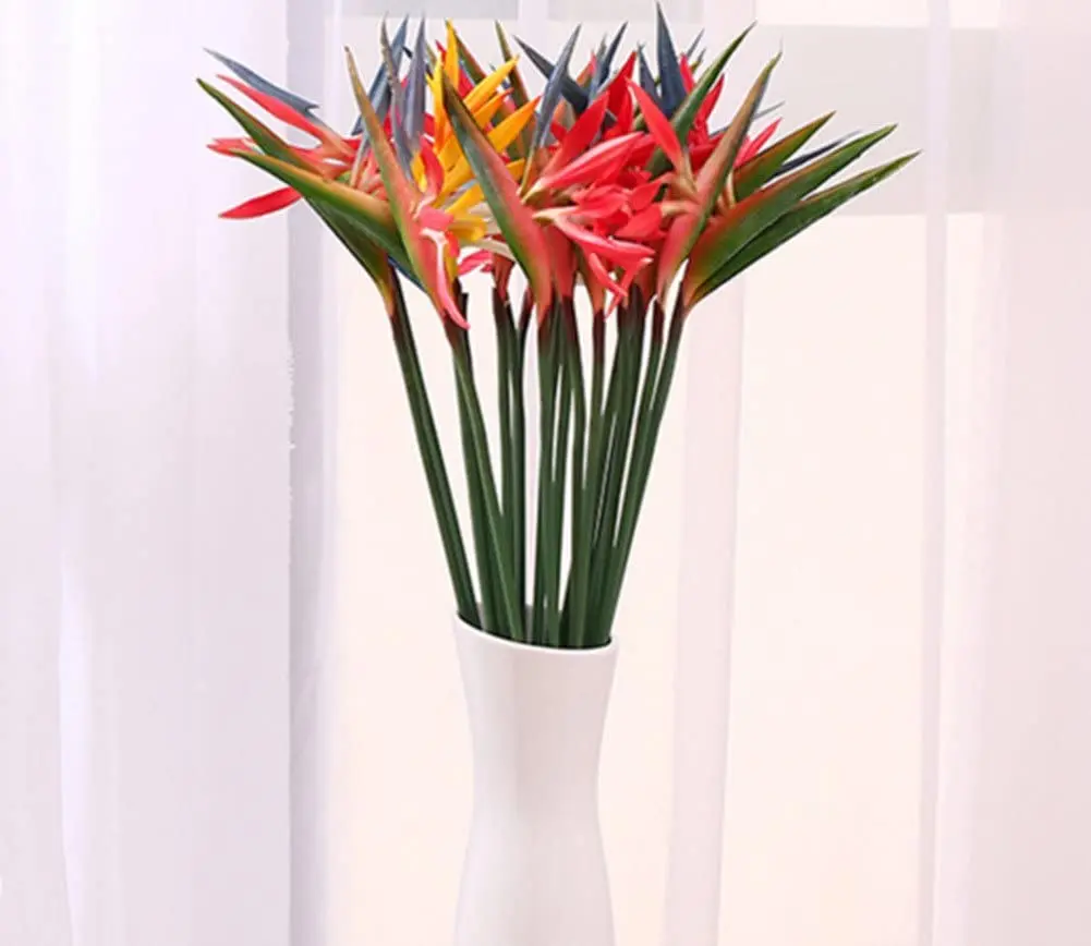 8 PCS Flores Artificiais Estel - Bird Paradise Strelitzia avaliação e preço